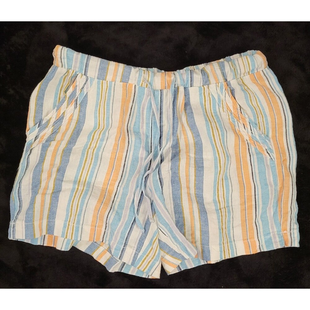 Briggs Shorts Size Medium Womans Linen Blend Lagenlook Beach Lounge